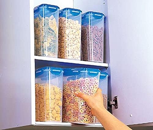 Locknlock Easy Essentials Foods Lids / Pantry Storage / Airtight Recifers, BPA Free, Top 16.5 Cup-for Cereal, Clear