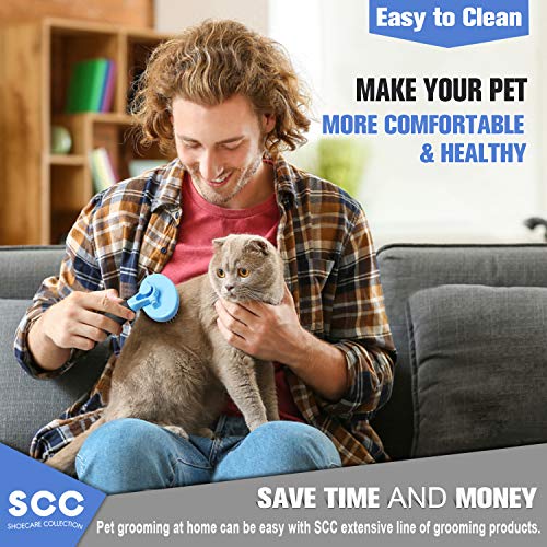 Brusco premium de limpeza suave para cães e gatos. Dematting Brush, de maneira eficaz e sem esforço, remove tapetes, remove emaranhados,