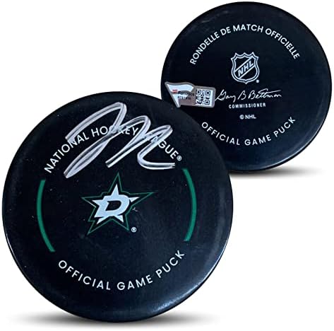 Jason Robertson autografou Dallas assinado Hockey Puck Fanatics Coa autêntico - Pucks autografados da NHL