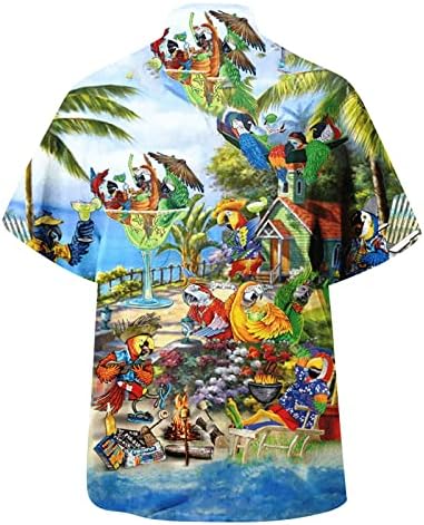 Pacote yhaiogs pacote de camisas homens homens de primavera/verão da moda esportiva casual praia de praia solta com mangas curtas