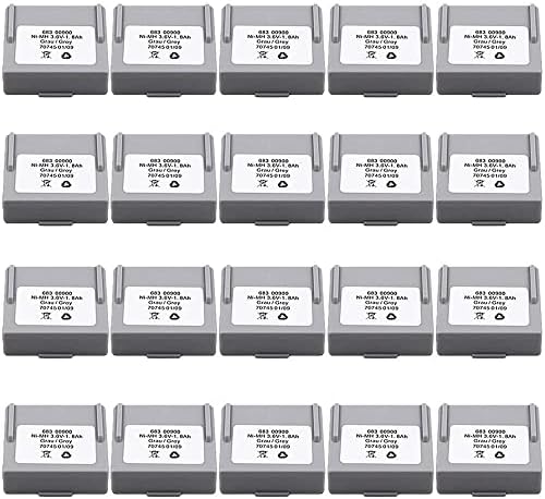 Kakaa 20 pcs 3.6V 2100mAh 2.1AH Bateria 68300900 para controle remoto hetônico cinza recarregável