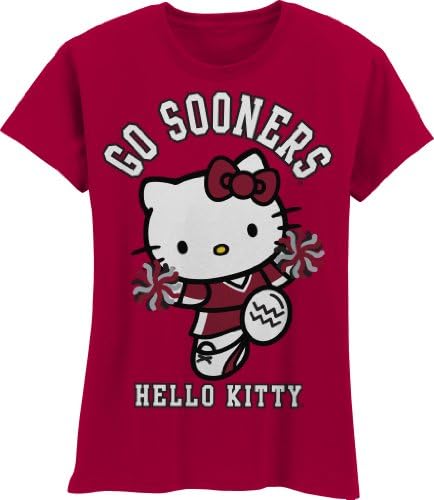 NCAA Oklahoma Sooners Hello Kitty Pom Pom Girls 'Crew camiseta