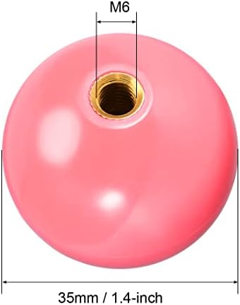 uxcell joystick ball hand making balance rocker redond cabeça de arcade de peças diy peças rosa rosa