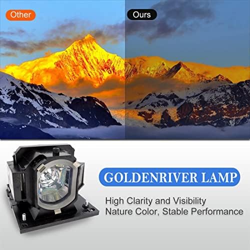 GOLDENRIVER DT01411 Replacement Lamp with Housing Compatible with Hitachi CP-A352WNM CP-TW3003 CP-TW2503 CP-AW2503 CP-AW3003