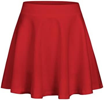 Zaclotre Skorts Saias para meninas elásticas saia de tênis de cintura alta com 2 bolsos O treino de golfe atlético shorts