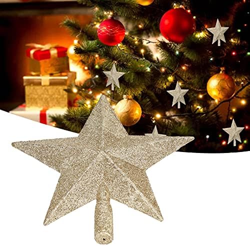 Christmas Star Tree Topper, Mini Star Christmas Tree Topper, Treeto de decoração de árvores de Natal à prova de batata