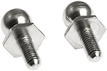 MAXMORAL 12pcs M3 parafusos de cabeça de bola de metal fixadores de parafusos de parafusos esféricos substituição para 1/10