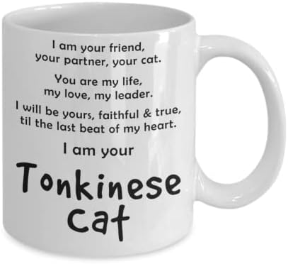 Caneca de gato tonkinese engraçado e fofo canecas brancas 11 oz 15 oz de chá de chá de cerâmica