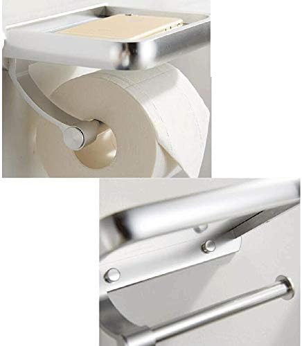 suporte de papel higiênico erddcbb, suporte de papel toalheiro de zinco liga higiênico rack rack de papel com prateleira