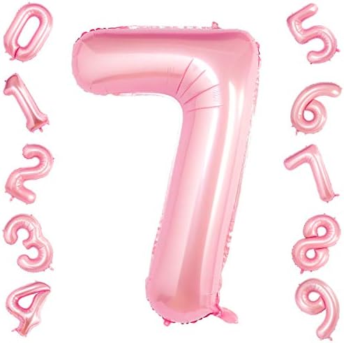 Tiffany Pink 7 Balões, 40 polegadas de festas de festas de balão de 40 polegadas Decorações de festas