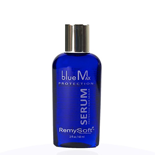 Remysoft Bluemax Protetive Silicone Serum - Seguro para extensões de cabelo, tecidos e perucas - Salon Fórmula soro 2oz