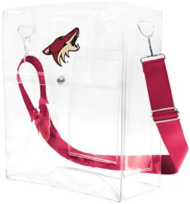 Littlearth NHL Unisex-Adult Stadium Friendly Clear Ticket Satchel Bag com o logotipo da equipe