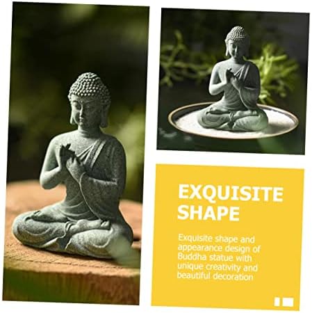 Holibanna 4pcs Buda estátua de peixe decoração de decoração de desktop decoração de répteis decoros para repários decorações