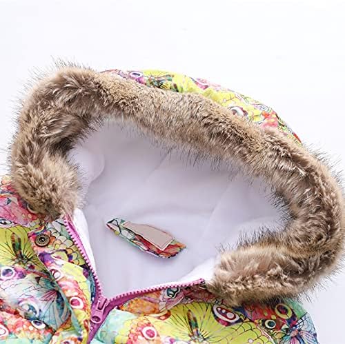 Kagayd Baby Snow Jacket Kids Kids Girls Inverno grosso quente Capuz de casaco de vento fora roupas Criança garotas de