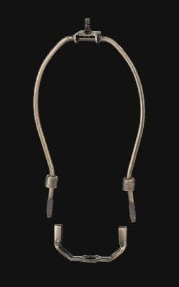 B&P LAMP® 8 polegadas Harpa de lâmpada de serviço pesado, acabamento de latão antigo