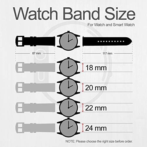 CA0798 Colorido Rainbow Pastel Leather Smart Watch Band Strap for Fossil Hybrid Smartwatch Nate, Latitude Hybrid HR, Tamanho