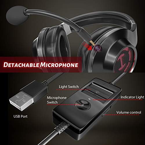 Fone de ouvido G2II G2II para PC PS4 USB WIDED GAMING fones de ouvido com som surround 7.1 com ruído cancelamento de microfone