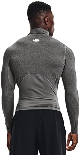 Under Armour masculina Armadura de Armadura Homem Mock Manga Longa Camiseta