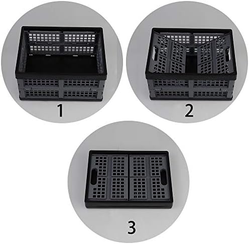 Ortodayes 2 caixas dobráveis ​​de embalagem, cesta de armazenamento dobrável plástico
