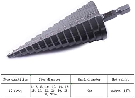 Bit de etapa preta de nitragem de Apoplee, aço de alta velocidade, 2pcs