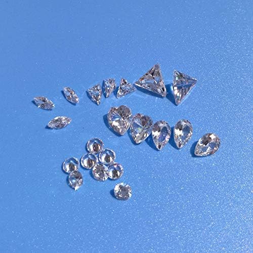 20pcs/lot unhas decoração de mix de diamante shinestones drill drill extremamente brilhante Decalques de unhas de zircão Acessórios de fundo pontuais -