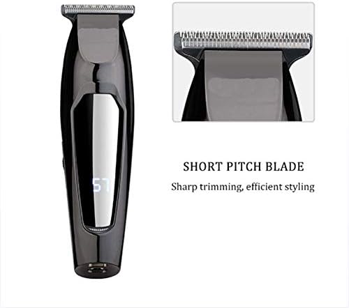 Sygj Celless Hair Clipper para homens, aparador profissional de cabelo, tela LCD recarregável USB, com 5 guia Kit de