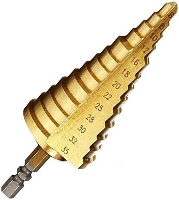 NXTOP Titanium Step Drill Bit Speed ​​Steel 13 Etapas HEXHANK 6-35mm