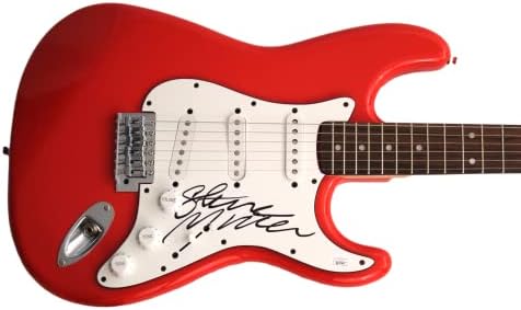 Steve Miller assinou autógrafos em tamanho real carro de corrida vermelha stratocaster guitarra elétrica - a banda Steve Miller com