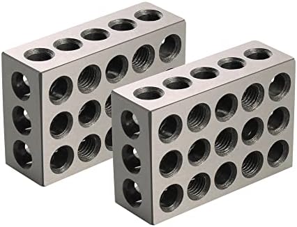 Koaius Precision Ferramentas de madeira régua 2pcs/par 23 orifícios precisão 25-50-75mm blocos de bitola de aço endurecido conjunto