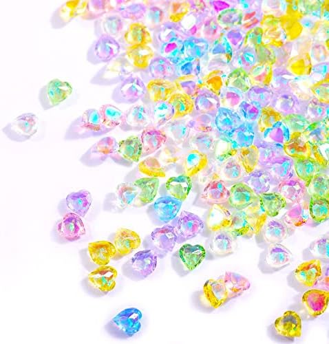 Houchu Fashion Colorido Flatback glitter ab cristal resina aurora decoração de unhas de unhas 3d jóias de unhas artes strasss