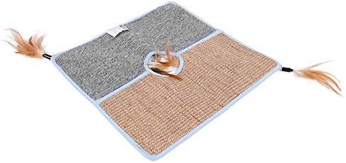 03 Sisal Sisal Sisal Scratcher placa, simples sisal scratcher, dobrável para gato doméstico