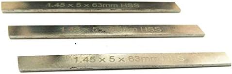 Conjunto de 3 lâminas de separação de hss para mini titulares de ferramentas cortadas 6,8, tamanhos de haste 10 mm