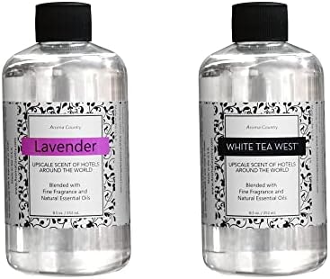 Aroma lavanda de aroma e pacote de óleo de óleo essencial de petróleo/difusor de chá branco