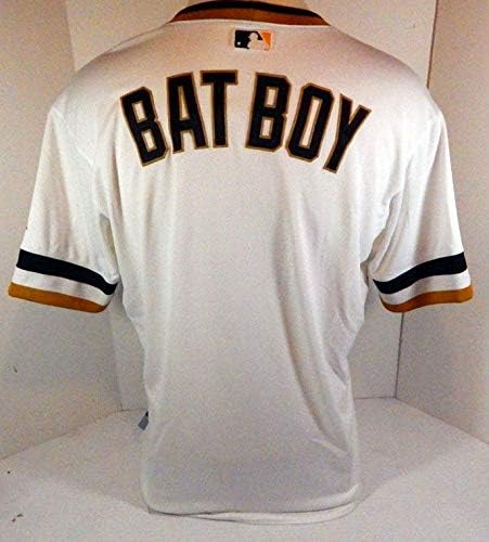 Pittsburgh Pirates Bat Boy Jogo emitiu White Jersey 48 Pitt33464 - Jerseys MLB usada para jogo MLB