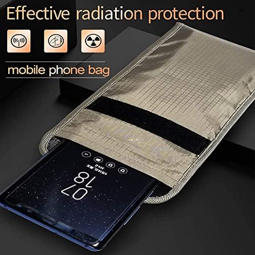 Bolsa de segurança de telefone celular da gaiola anti-radiação Bolsa de fibra de prata Faraday Bag anti-rastreamento anti-espionagem RFID GPS 5G Bolsa de bloqueio de EMF