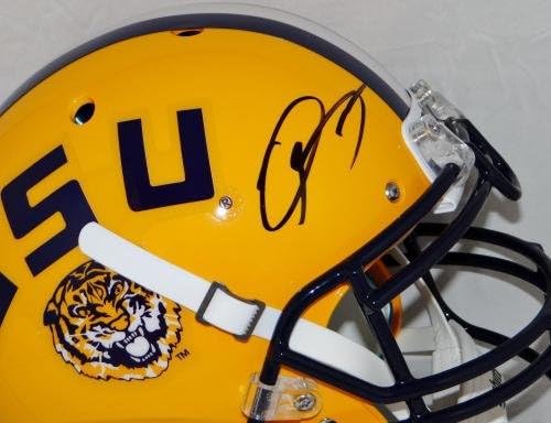 Odell Beckham autografou LSU Tigers f/s autêntico capacete Schutt -JSA AUTH - Capacetes da faculdade autografados