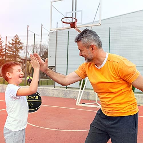 Tamanho do basquete infantil 3 （22 ″, tamanho 5 de basquete para jovens jogos piscina externa interna, treinando basquete para iniciantes