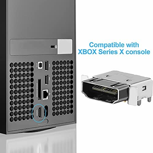 Substituição OUFDJ Substituição HDMI PORTA CONECTOR SOQUETA PARTIMANTE COMPATÍVEL COM MICROOFT XBOX Série X