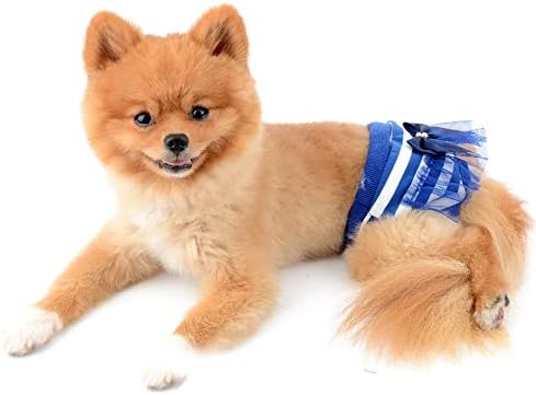 Selmai adorável shorts fisiológicos para cães para cães fêmeas em calças de calça de calcinha de cachorro lavável reutilizável para