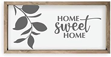 Casa Sweet Home Flor Flamed Wood Farmhouse Wall Sign