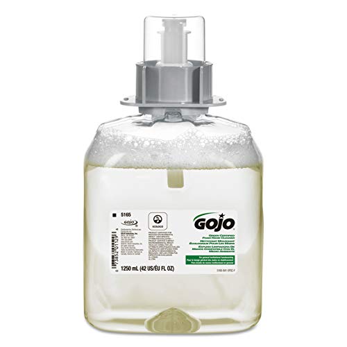 Limpador de mão de espuma certificado GEJO Green, Fragrância Free, 1250 ml de sabonete manual RECILLE FMX-12 DISPENSOR
