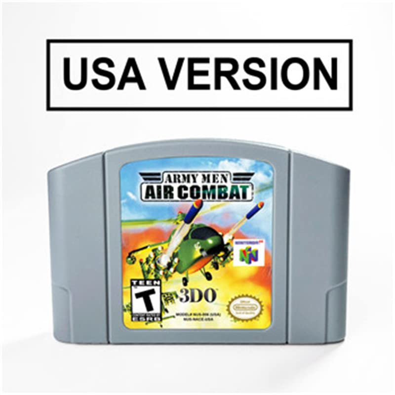 Men do exército combate a ar para o cartucho de jogo de 64 bits EUA versão NTSC Format