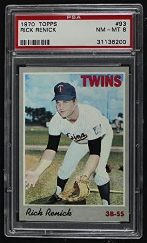 1970 Topps 93 Rick Renick Minnesota Twins PSA PSA 8,00 gêmeos