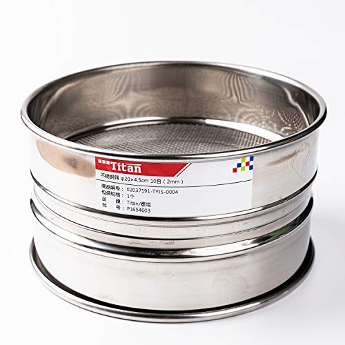 Adamas-beta φ20 × 4,5 cm de diâmetro 10 malha 304 Sieves de laboratório inoxidável Teste econômico Teste 304 pano de arame de aço