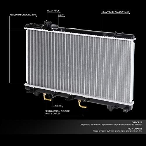 Motor de DNA OEM-RA-1750 Radador de resfriamento de alumínio no estilo de 1 lina de 1 linha compatível com 96-99 Paseo/95-99