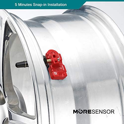 MoreSensor Signature Series 315MHz TPMS Sensor de pressão dos pneus | Pré -programado para mais de 120 modelos de marcas europeias