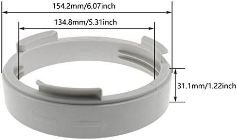 DGZZI 5,9 polegadas de mangueira de exaustor de ar condicionado de 5 polegadas Couplador de 15cm/5,9 polegadas Conector de mangueira