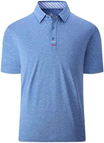 Camisas de golfe swisswell para homens umidade wicking manga curta clássica fit performance pólo camisa de tênis camisetas