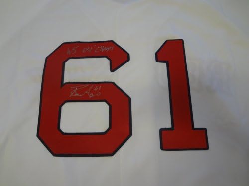 Bronson Arroyo Autografou Jersey Custom com prova, imagem de Bronson assinando para nós, PSA/DNA autenticado, campeão da World Series, Red Sox