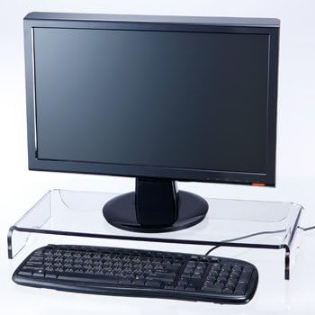 Filmes precisos Monitor de acrílico pesado com armazenamento de teclado com armazenamento de teclado